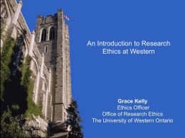 Ethics_for_MClSc - University of Western Ontario