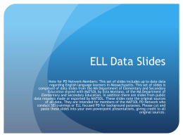 ELL Data Slides