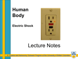 Electric shock - University of British Columbia