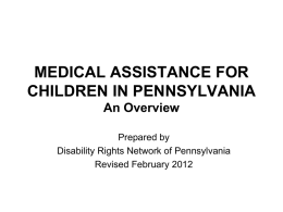 How Is Medical Assistance (MA) - Disability Rights Network of