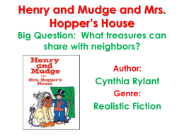Henry and Mudge Day 1