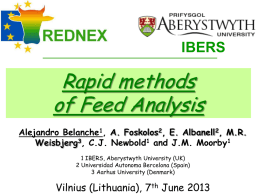 Feed Evaluation - Rednex EU FP7 Project