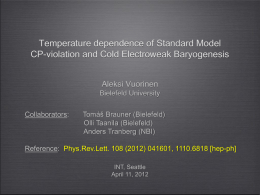 Temperature dependence of Standard Model CP