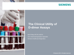 D-dimer in Hospitalized Patients