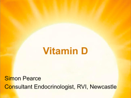 Vitamin D and me