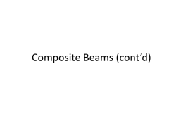 Composite Beams (cont`d)