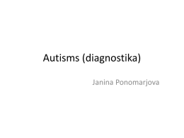 Autisms (diagnostika)