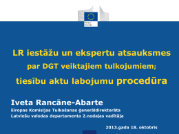 Iveta Rancāne - Par es.gov.lv