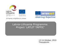 Presentation about the Project - latlit