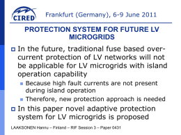 Protection System for Future LV Microgrids