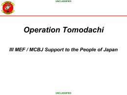 Operation Tomodachi - Marine Corps League