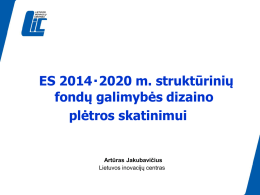 ES 2014-2020 m. Parama verslui. PPT