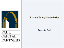 Primary Private Equity Funds