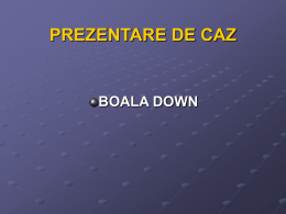 Boala Down - Stud-Ped