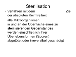 Sterilisation - Pflegestudium in Berlin