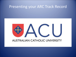 What is meant by track record relative to opportunity?