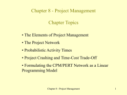 New Chapter 8 (Project Management)