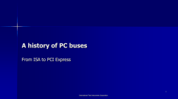 A History of PC Buses - International Test Instruments