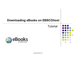 downloading ebooks Tutorial