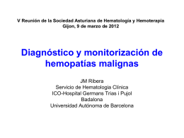 T-ALL - SAHH - Sociedad Asturiana de Hematología y Hemoterapia