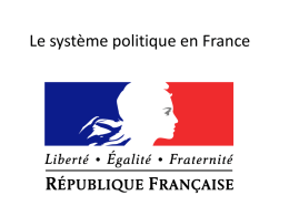 Le système politique en France