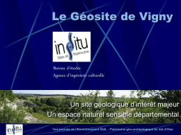 Le Geosite de Vigny