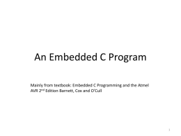 An Embedded C Program