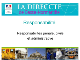 Responsabilité pénale, civile et administrative - Basse