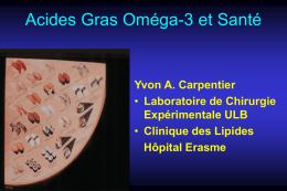 Acides Gras Oméga-3 et Santé