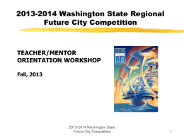 2013-2014 Teacher / Mentor Powerpoint