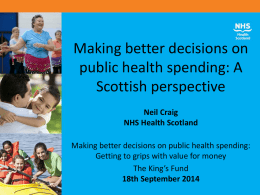 Making better decisions on public health spending