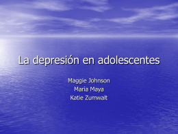 La depresión en adolescentes