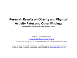 - Active Living Research