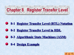 Register Transfer Level