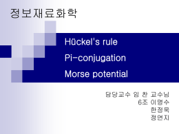 Hueckel theory / pi-conjugation / Morse potential