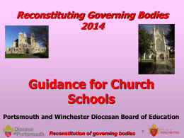Reconstitution of governing bodies