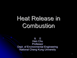 Heat Release in Combustion