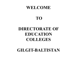 Presentation on GB Colleges