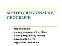 regionalizácia