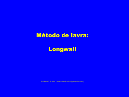 Longwall em rochas duras