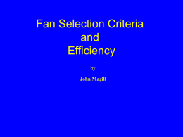 Selecting the Right Fan - Air Movement and Control Association