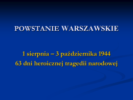 Powstanie warszawskie (Daniel Lipski, kl. 3e)