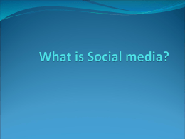 What is Social media?