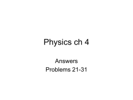 Physics ch 4 answers