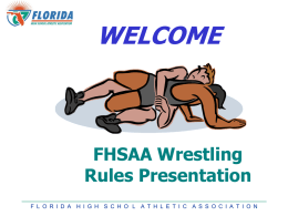 FHSAA Wrestling Form WR2 - Florida High School Athletic Association