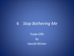 6 Stop Bothering Me