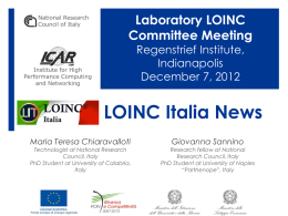 Handout - LOINC Italy - 2012 12