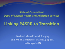 Linking PASRR to Transition | Jennifer Glick and Megan Goodfield
