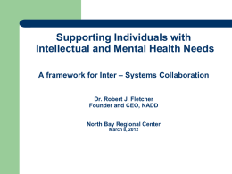 NBRC- Supporting Individuals with ID/MH