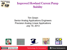 Improved Howland Current Pump Stability